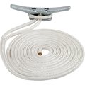 Sea-Dog Double Braided Nylon Dock Line - 3/8in x 20&#39; - White 302110020WH-1